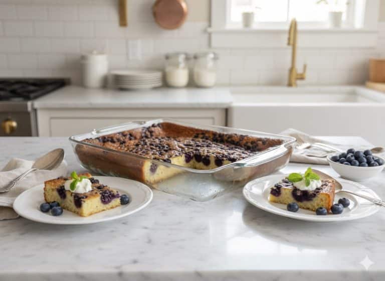 Simple recipe for blueberry clafoutis