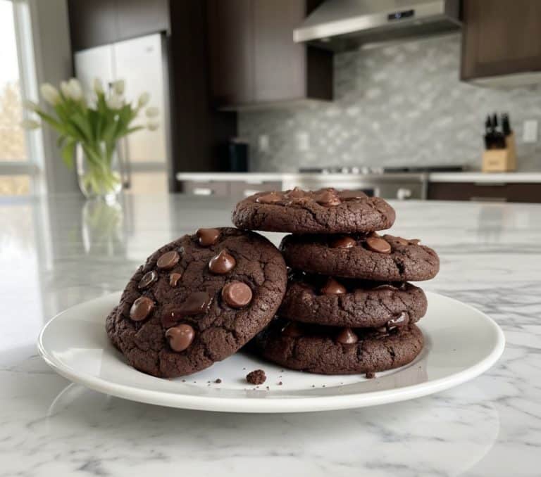 The recipe for the double chocolate cookie