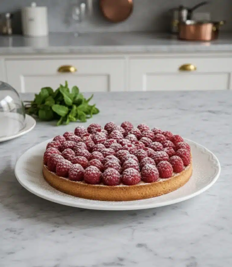 Tarte aux framboises